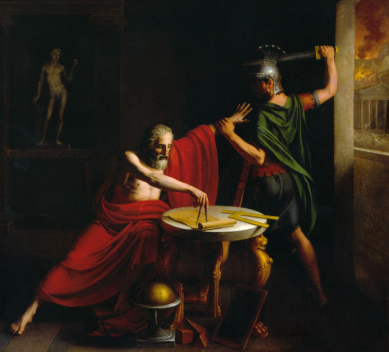 «Смерть Архимеда». Тома Дежорж, 1815 год. фото: wikipedia.org