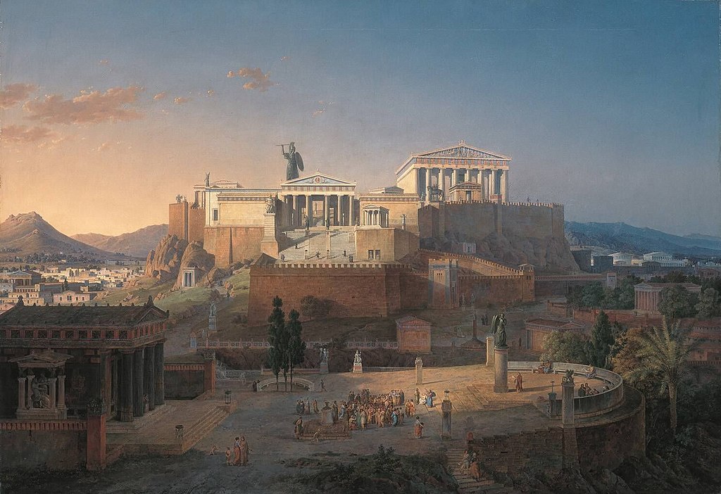 Афинский акрополь, реконструкция Лео фон Кленце 1846 года. фото: wikipedia.org