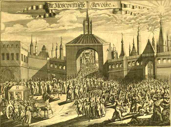 moscow uprising of 1682 engraving