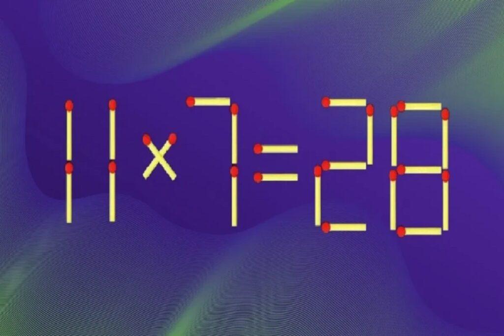 Мозговой штурм: решите головоломку со спичками всего за 7 секунд 1 1234 1