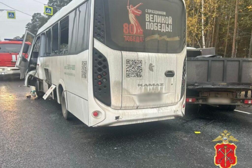 Человек погиб при столкновении автобуса с «Газелью» в Ленобласти 2 yu241025.10.11