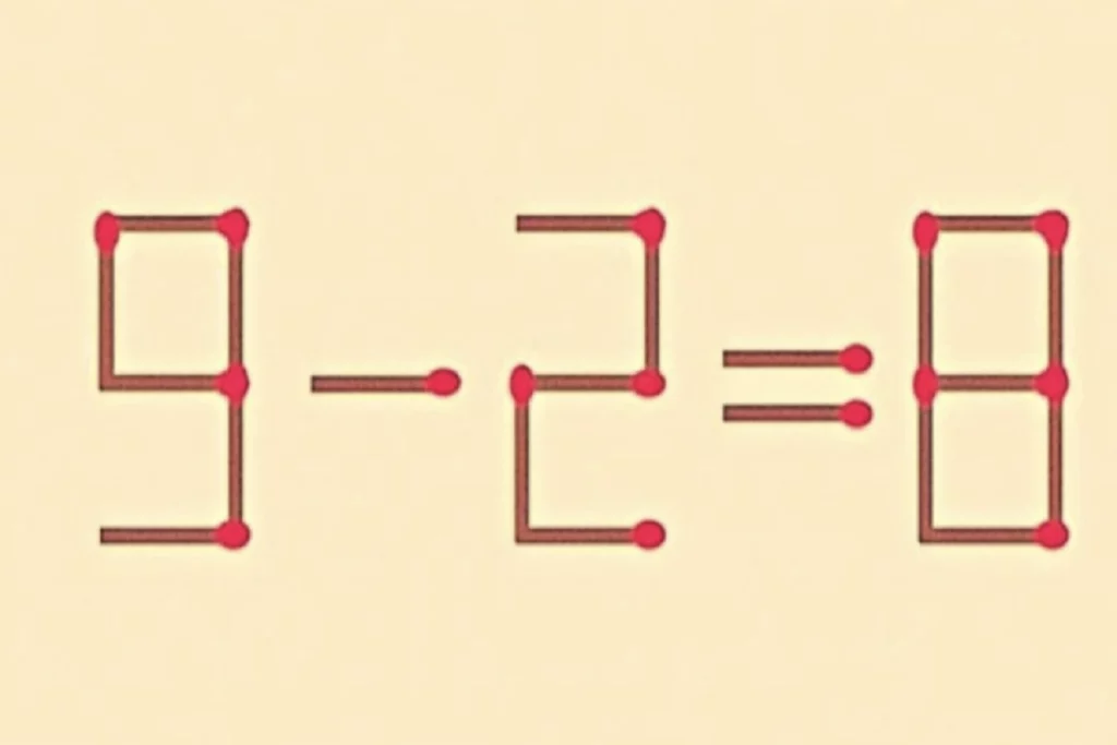 Головоломка со спичками: исправьте ошибку в примере одним движением 1 1 4