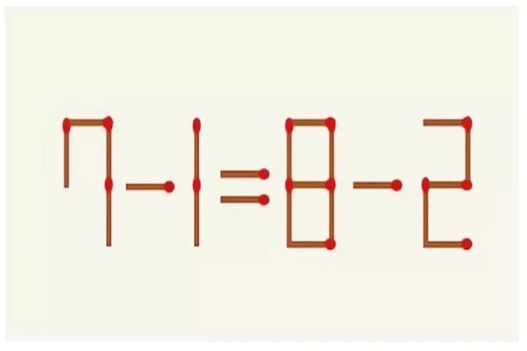 Головоломка: передвиньте одну спичку в примере, чтобы уравнение стало правильным 2 2 6