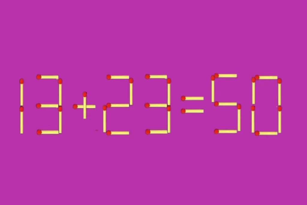 Передвиньте одну спичку и прокачайте мозг: головоломка с подвохом 1 1 2