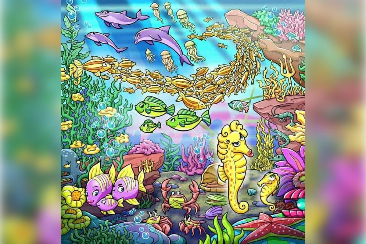 Ловушка для глаз: найдите морского конька за 15 секунд 1 1
